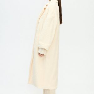 Sherpa Long Jacket Cream Soft