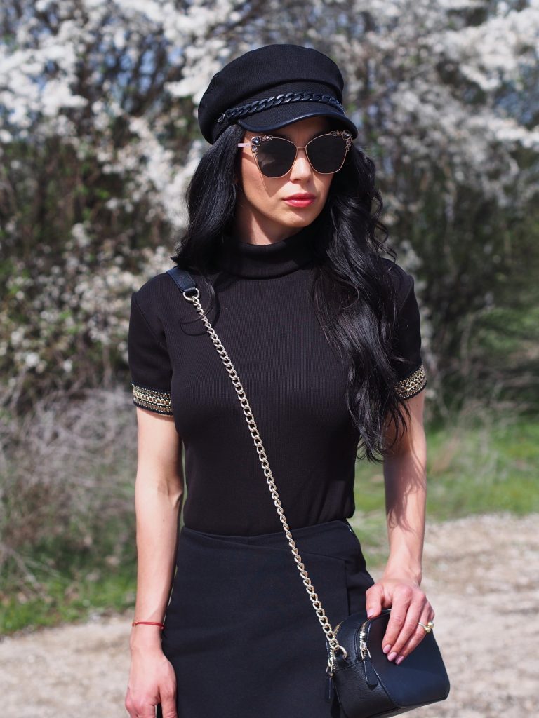 Black Women Top Spring Polo Blouse Extravagant