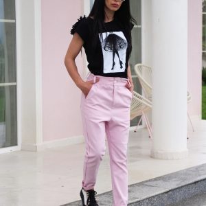 Extravagant Black Summer Top Women Tulle Blouse With