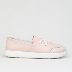 Pink Lace Up Trainers For Woman Soft Sole
