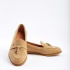 Women S Suede Slip On Loafers Classic Leather